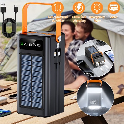 70000mah solar power bank - power,