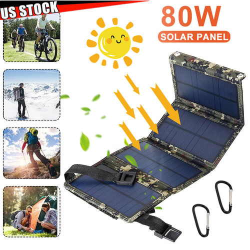 80w usb solar panel folding - panel,